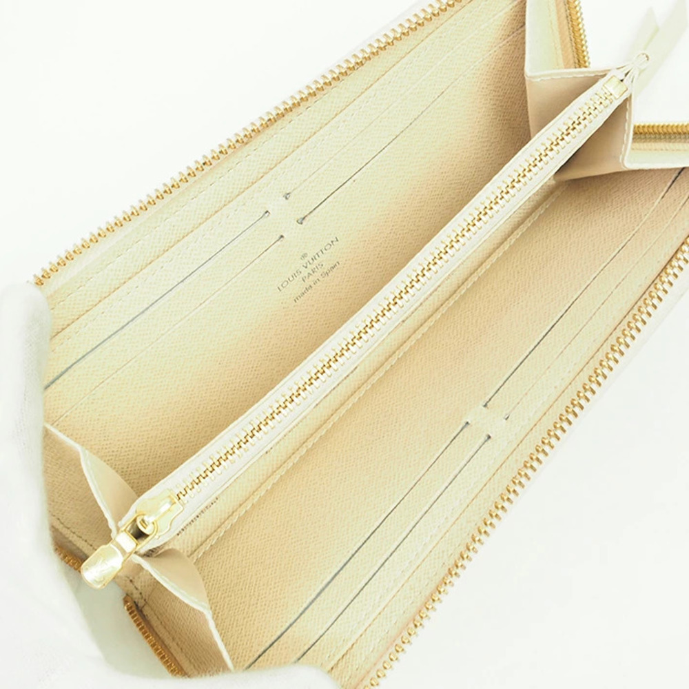 Louis Vuitton Portefeuille Clemence Damier Azur White - Picture 3 of 7